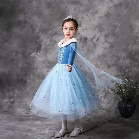 Sparkly costume Elsa Christmas frozen snowflake ❄️ cute high quality dress - Picture 2 of 12